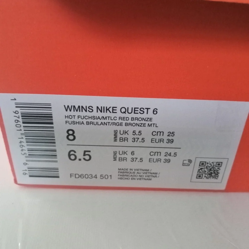 Nike Quest 6 'Hot Fuchsia' FD6034 501 Women's Size 8 Shoes New In‎ Box